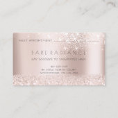 電解脱毛アポイントメントバラグリッター 予約カード (裏面)