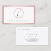 電解脱毛アポイントメントFramedPink 予約カード (正面/裏面)