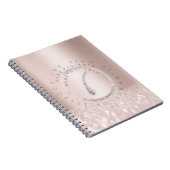 電解脱毛バラロゴグリッタースパーク ノートブック (右側)