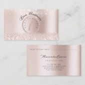 電解脱毛ピンクローズアポイントメント 予約カード (正面/裏面)