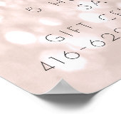 電解脱毛料金表 ローズビューティー1 ポスター (角)