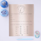 電解脱毛責任放棄リリース チラシ (シングル)