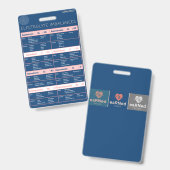 電解質の不均衡クイックリファレンス袋 バッジ (表裏)