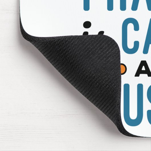 電話おもしろいがかかってきたから行かねばならない マウスパッド (コーナー)