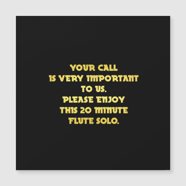 電話おもしろいカスタマーサービスジョーク (正面)