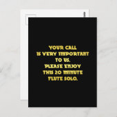 電話おもしろいカスタマーサービスジョーク ポストカード (正面/裏面)