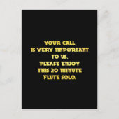 電話おもしろいカスタマーサービスジョーク ポストカード (正面)