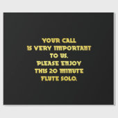 電話おもしろいカスタマーサービスジョーク ラッピングペーパー (フラット)