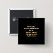 電話おもしろいカスタマーサービスジョーク 缶バッジ (正面&裏面)