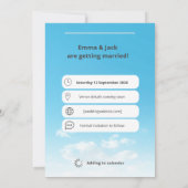 電話おもしろいロック画面の日付の保存 招待状 (裏面)