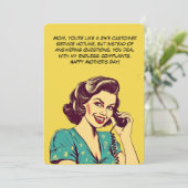 電話おもしろい上のママの漫画 |母の日のカード カード (スタンド正面)