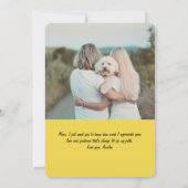 電話おもしろい上のママの漫画 |母の日のカード カード (裏面)