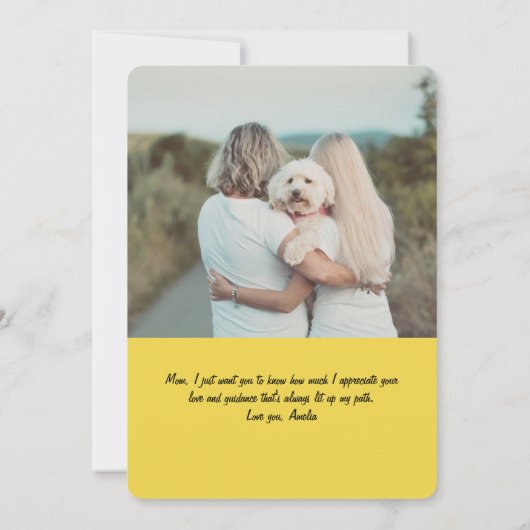 電話おもしろい上のママの漫画 |母の日のカード カード (裏面)