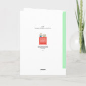 電話おもしろい漫画誕生日カード – 003 カード (裏面)