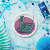 電話および応答機の紙皿 ペーパープレート (パーティー)