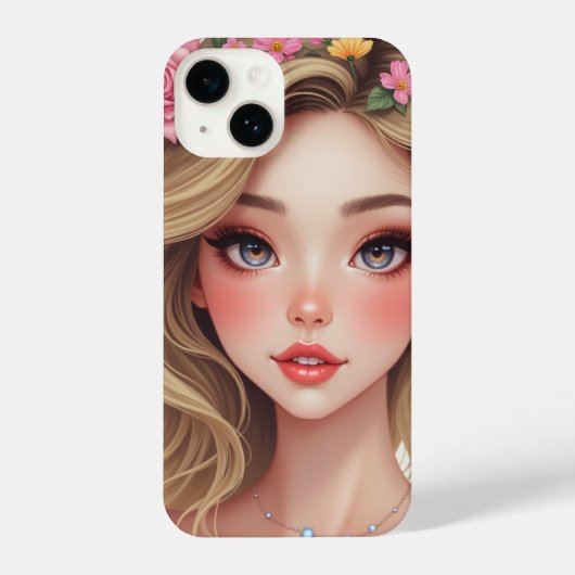 電話かわいらしケース iPhoneケース (裏面)
