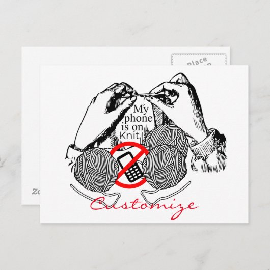 電話がニットサンダーコーブにあります ポストカード (正面/裏面)