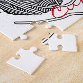 電話がニットThunder_Coveに入っている ジグソーパズル (側面)