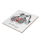 電話がニットThunder_Coveに入っている タイル (側面)