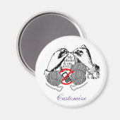 電話がニットThunder_Coveに入っている マグネット (正面/裏面)