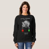 電話が他恋しく思の電話に出てごめん スウェットシャツ (正面フル)