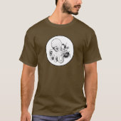 電話が切れたタコ Tシャツ (正面)
