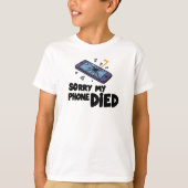 電話が切れてごめんなさい Tシャツ (正面)