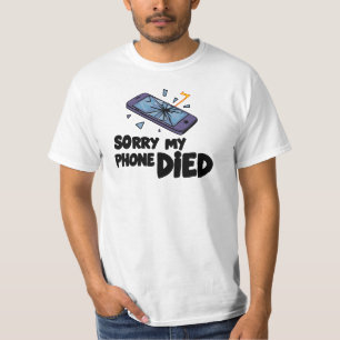 電話が切れてごめんなさい Tシャツ