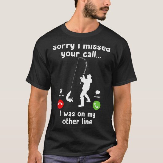 電話が恋しく思他の線に通ってごめんなさい Tシャツ (正面)