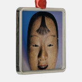 電話される若い男の子のNohの劇場のマスク メタルオーナメント (右)