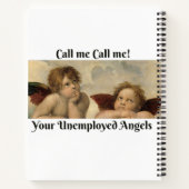 電話して!ホワイトスパイラルノート ノートブック (裏面)