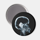 電話でのX線スケルトン – 青 マグネット (正面/裏面)