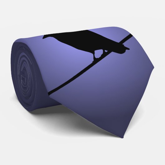 電話でカラス ネクタイ (ロール)