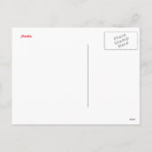 電話でサンタが話す シーズンポストカード (裏面)