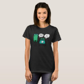 電話でジョークのユーモア Tシャツ (正面フル)