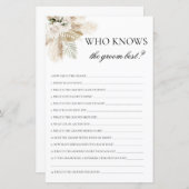 電話で何がボーホブライダルシャワーゲーム (正面/裏面)