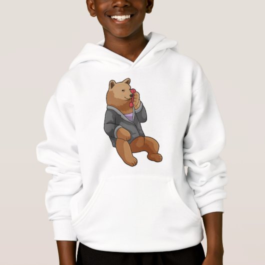 電話で秘書として務める (正面)