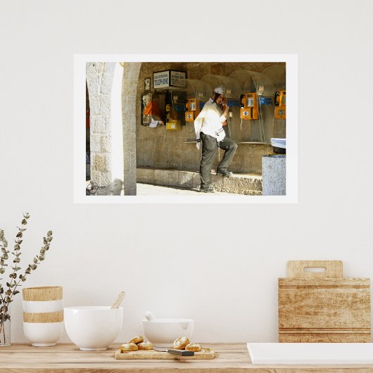 電話で ポスター (キッチン)