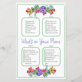 電話に何が入っているの多肉乳児シャワーゲーム