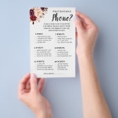 電話に何が表示されるMarsalaシャワーゲームカードフライ チラシ (ハンドル)