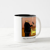 "電話のおもしろいアップグレード"ユーモアのマグギフト ツートーンマグカップ (正面右)