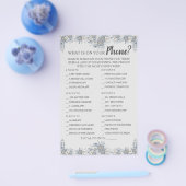 電話のグレーフローラシャワーゲームカードの内容 チラシ (シングル)