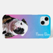 電話のケースでブルドッグの英語の犬の名前を変更 Case-Mate iPhoneケース (裏面 (横))