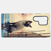 電話のケースで飼っている犬の名前を変える SAMSUNG GALAXYケース (裏面横)