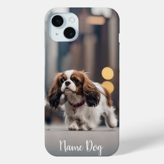 電話のケースでCavalier King dogの名前を変更 Case-Mate iPhoneケース (裏面)