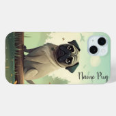 電話のケースでPug Dogの名前を変更 Case-Mate iPhoneケース (裏面 (横))