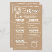 電話のシャワーゲームの英語スペインの (正面/裏面)