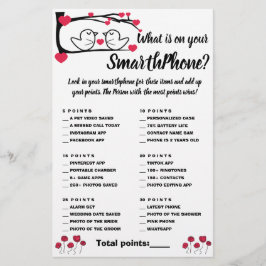 電話のシャワーゲームカードラブバード チラシ