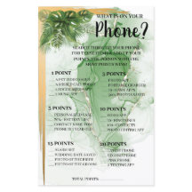 電話のトロピカルシャワーゲームカードFl