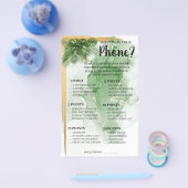 電話のトロピカルシャワーゲームカードFl チラシ (シングル)